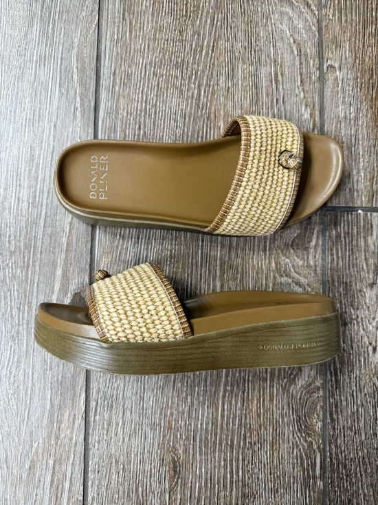 Donald J. Pliner Shoes - Donald J. Pliner Farrah Natural Woven Slide Sandals- 7.5